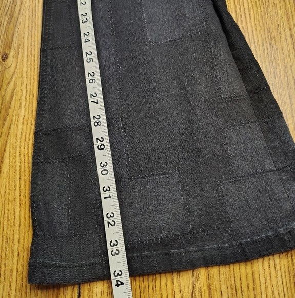 Rock & Roll denim flared Patchwork jeans women's, High Rise stretch, 26/34 - Picture 13 of 17